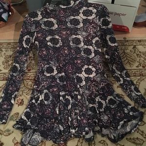 Free People Open Back/Turtle Neck Tunic